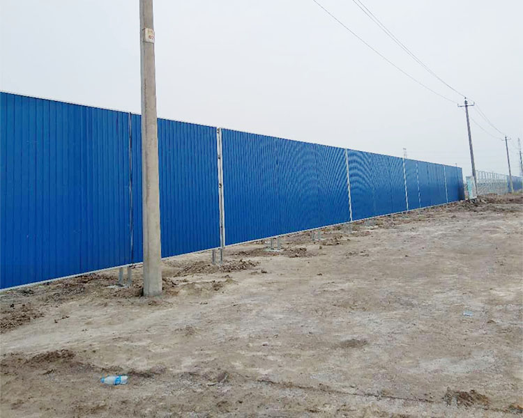 南开区彩钢围挡板案例